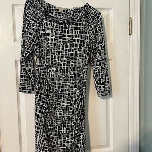 Banana republic 3/4 sleeve dress with zipper detail